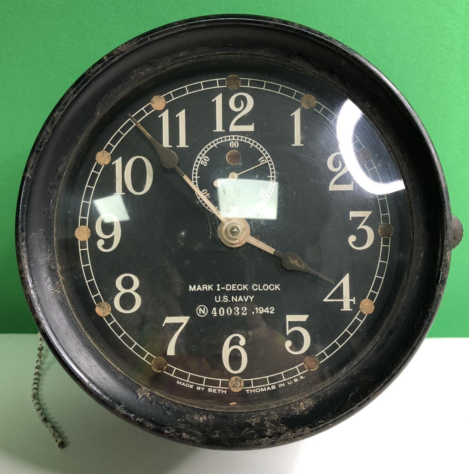 Seth Thomas Us Navy Ship Clock - Etsy