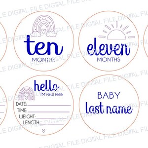 Digital Glowforge Laser Cut File | Boho Rainbow Theme Baby Nursery ...