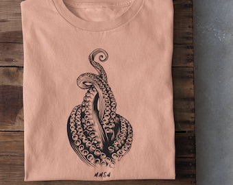 Tentakel | Oktopus T-Shirt | Tiefsee | Kraken | Memento Mori Streetwear | Herren und Frauen Unisex T-Shirt