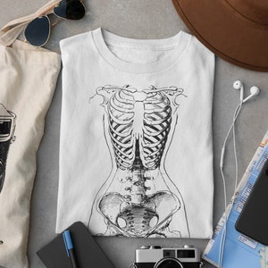 Body Skeleton | Bones T-Shirt | Morbid | Memento Mori Streetwear | Men and Women Unisex T-Shirt