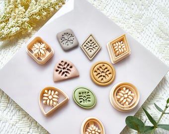 Floral Polymer Clay Cutters: Earring & Jewelry Making Tools