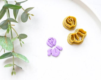 Iris Flower Clay Cutter, Flower Clay earring Cutter, Iris cutter, Polymer clay jewellery cutter, Earring making tool, Clay tool