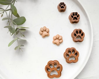 Dog Paw Polymer Clay Cutter, Paw Clay Earrings, Dog cookie cutter, Dog clay cutter, Hair clip cutter, Earring cutter, Mini cookie cutter