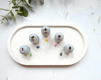 Micro Polymer Clay Cutters (5pc): Mini Earring Making Tools