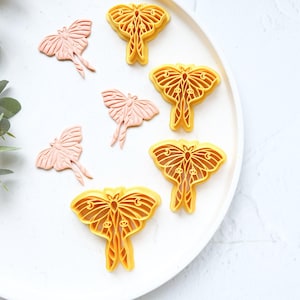Luna Moth Polymer Clay Cutter: Embossed Butterfly Earring Tool