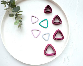 Geometric Triangle Thin Polymer Clay cutter, Geometric clay cutter, Polymer clay earring cutter, Biscuit cutter, Hair clip cutter