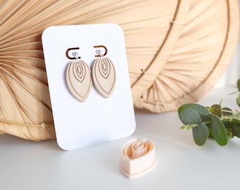Drop with Lines Polymer Clay Cutter – Geometric Clay Cutter for Earrings, DIY Jewelry Making Tool, 3D Printed Mini Clay Cutter