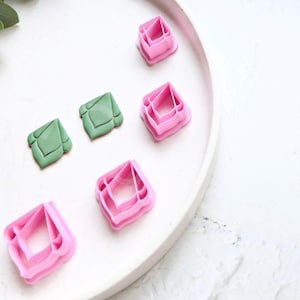 Moroccan style polymer clay cutter, Moroccan drop Polymer Clay Cutter, Boho earring Clay Cutter, Drop earrings, Polymer clay cutter set