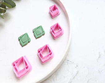 Moroccan Drop Polymer Clay Cutter Set: Boho Earring Cutters