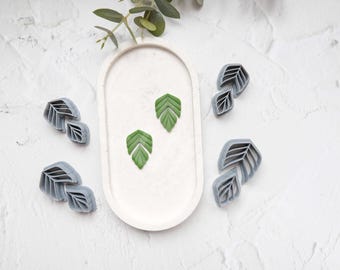 Leaf Polymer Clay Cutters for Earrings Hair Clips Cookie Fondant Molds Crafting Tools
