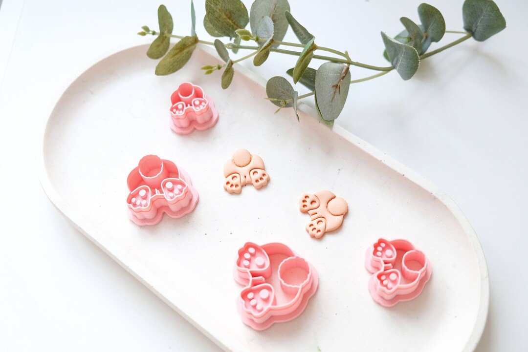 Rabbit Butt Polymer Clay Cutter, Bunny Butt Embossed Polymer Clay ...