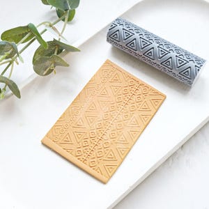 Cloth Clay Roller, Abstract Pattern Clay roller, Seamless Clay texture, Polymer clay roller, Clay pattern roller, Earring making tool