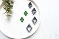 Rhombus Polymer Clay Cutters: Geometric Embossed Earring Cutters product logo