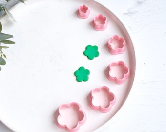 Flower shape polymer clay cutters, Botanical shape earring cutter, Geometric shape polymer clay cutter, Clay cutter, Custom earring cutter