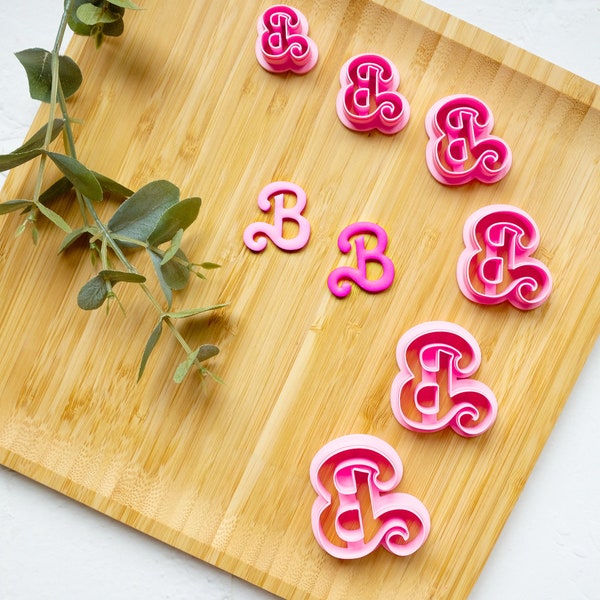 Barbie Polymer clay Cutter, Barbie B letter Polymer clay cutter, Barbie earring making tools, Barbie Clay earrings