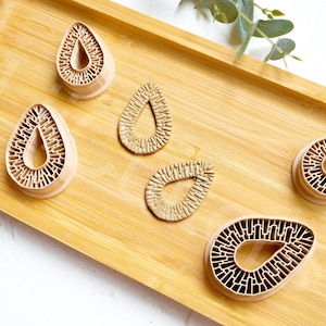 Rattan Tropfen Ausstechform, Rattan Donut Ausstechform, Kreis Ausstechform, Werkzeug zur Herstellung von Ohrringen
