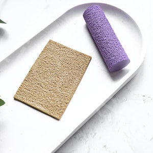 Rullo per argilla con carta vetrata, rullo per argilla con motivo sabbia, texture argilla senza soluzione di continuità, rullo per argilla polimerica, rullo per motivi in argilla, strumento per la creazione di orecchini