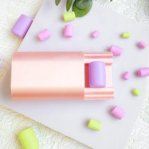 Kawaii Marshmallow Polymer Clay Pärlrulle - Söt Smyckestillverkningsverktyg för Örhängen och Berlocker
