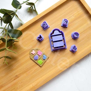 Bookshelf Polymer Clay Cutter Set: Earring Making Tool