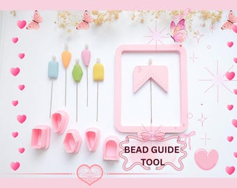 Polymer Clay Bead Hole Maker Kit - Adjustable 3-6mm Depth Guides DIY Jewelry Making Tools