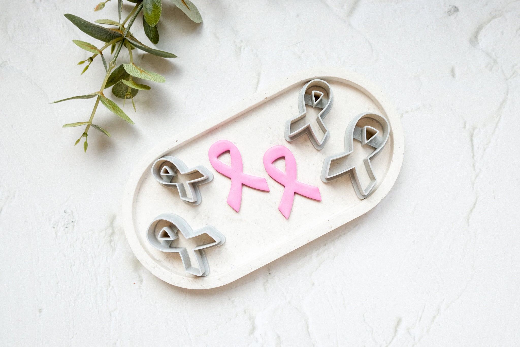 Breast Cancer Ribbon Clay Cutter Cookie Cutter Fondant Cutter