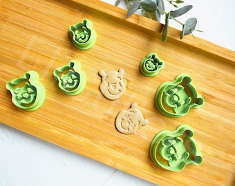 Bear Polymer Clay Cutter | Animal Earring Cutter for Polymer Clay Jewelry | Clay Earring Making Tool for Crafts