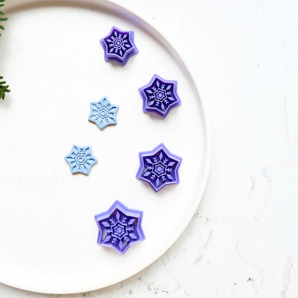 Christmas Snowflake Clay cutter, Christmas clay cutter, Christmas earrings, Scallop Snowflake clay cutter, Celebration clay cuttter