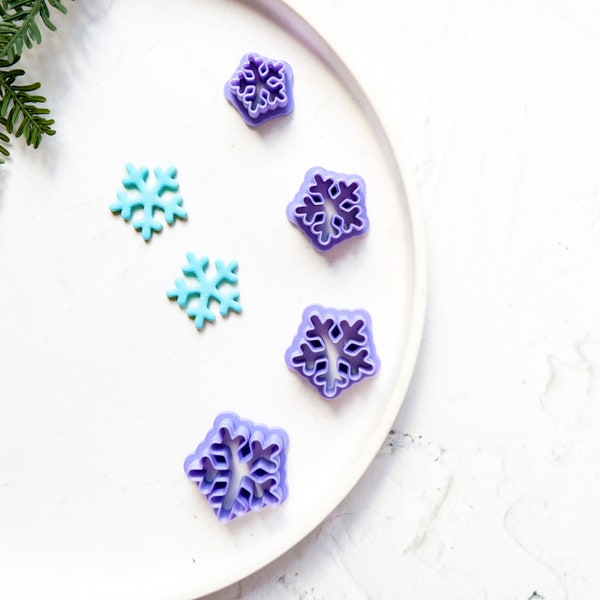 Christmas Snowflake Clay cutter, Christmas clay cutter, Christmas earrings, Scallop Snowflake clay cutter, Celebration clay cuttter