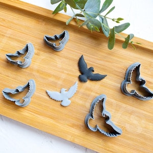 Raven Bird Polymer Clay Cutter: Earring, Hair Clip, Cookie Cutter