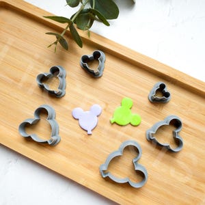 Mouse Balloon Cookie Cutter: Polymer Clay Earring Cutter