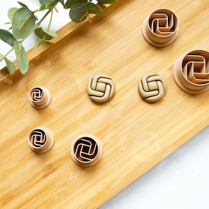 Knot Circle Polymer Clay Cutter, Knot Clay earring Cutter, Geometric cutter, Circle clay cutter, Earring making tool
