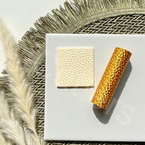 Fabric Pattern Clay Roller: Leather Texture Embossing Tool