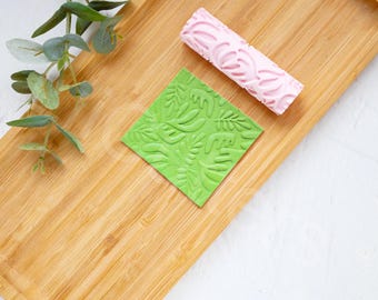 Botanical Clay Roller: Abstract Flower Pattern, Earring Making Tool