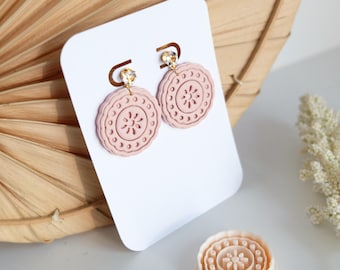 Floral Clay Cutter – Textured Polymer Clay Earring Tool, Mini Flower Shapes for Handmade Jewelry, DIY Clay Jewelry Making Supplies