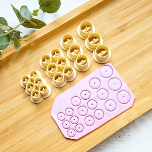 Runde Polymer Clay Cutters: Perlen & Kreis Ohrringe machen