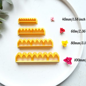 Flower 3D clay making cutter C, DIY Flower Clay Tool Cutters, Rose flower cutter, Polymer clay tool, Earring making tool, Clay stamp image 4