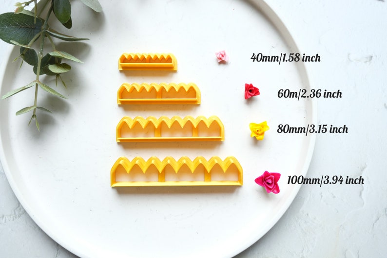 Flower 3D clay making cutter C, DIY Flower Clay Tool Cutters, Rose flower cutter, Polymer clay tool, Earring making tool, Clay stamp image 4