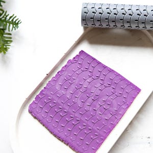Christmas Lights Clay Roller: Bauble Pattern Texture