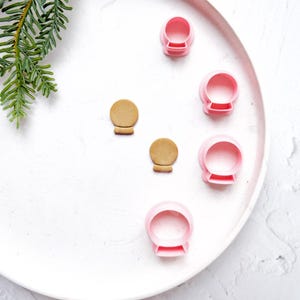 Kerstsneeuwbol kleisnijderset: 3D-geprint gereedschap polymeerklei