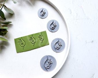 Woman Face Polymer Clay Stamp: Earring Making Tool