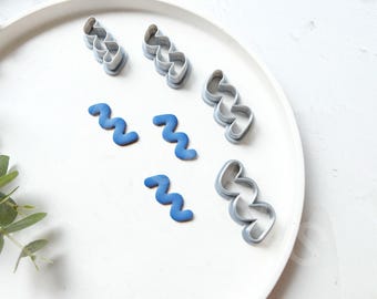 Line Clay Cutter Set: Geometric Polymer Clay Earring Cutters