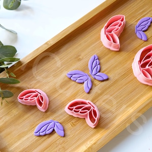 Butterfly Polymer Clay Cutter: Embossed Monarch Wing, Earring DIY (30-45mm)