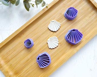 Shell Polymer Clay Cutter, Sea Clay Cutter, Sea earrings, Marine Clay cutter, Scallop cutter, Earring making tool, Clay tool