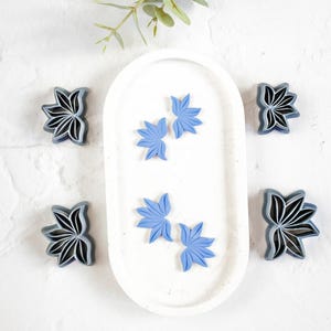 Flower hyacinth clay cutter, Flower earring cutter, Embossed flower Clay Cutter, Clay Cutters, Flower earrings, Polymer clay cutter set