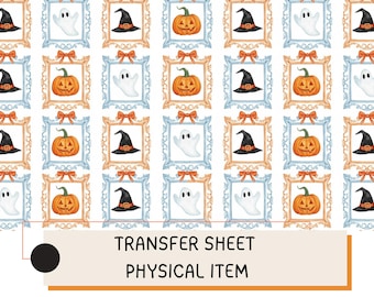 Halloween Polymer Clay Transfer Sheet – Halloween Pattern Transfer – Water Transfer Paper for Clay Jewelry, Holiday Craft Supply ( No 6)
