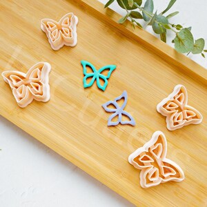 Butterfly Polymer Clay Cutter Set: Monarch Earring DIY (30-45mm)