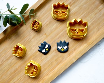 Batz Polymer Clay Cutter, Penguin Polymer clay cutter, Penguin earrings, Earring clay cutter, Sanrio Character Clay cutter