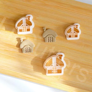 Christmas House Clay Cutter: Holiday Earring DIY