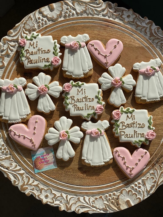 Baptism Sugar Cookies Etsy
