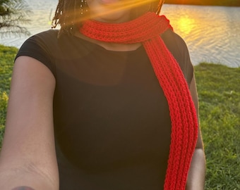 Handmade Crochet Scarf | Cozy Winter Accessory | Soft Boho scarf | Unisex Gift